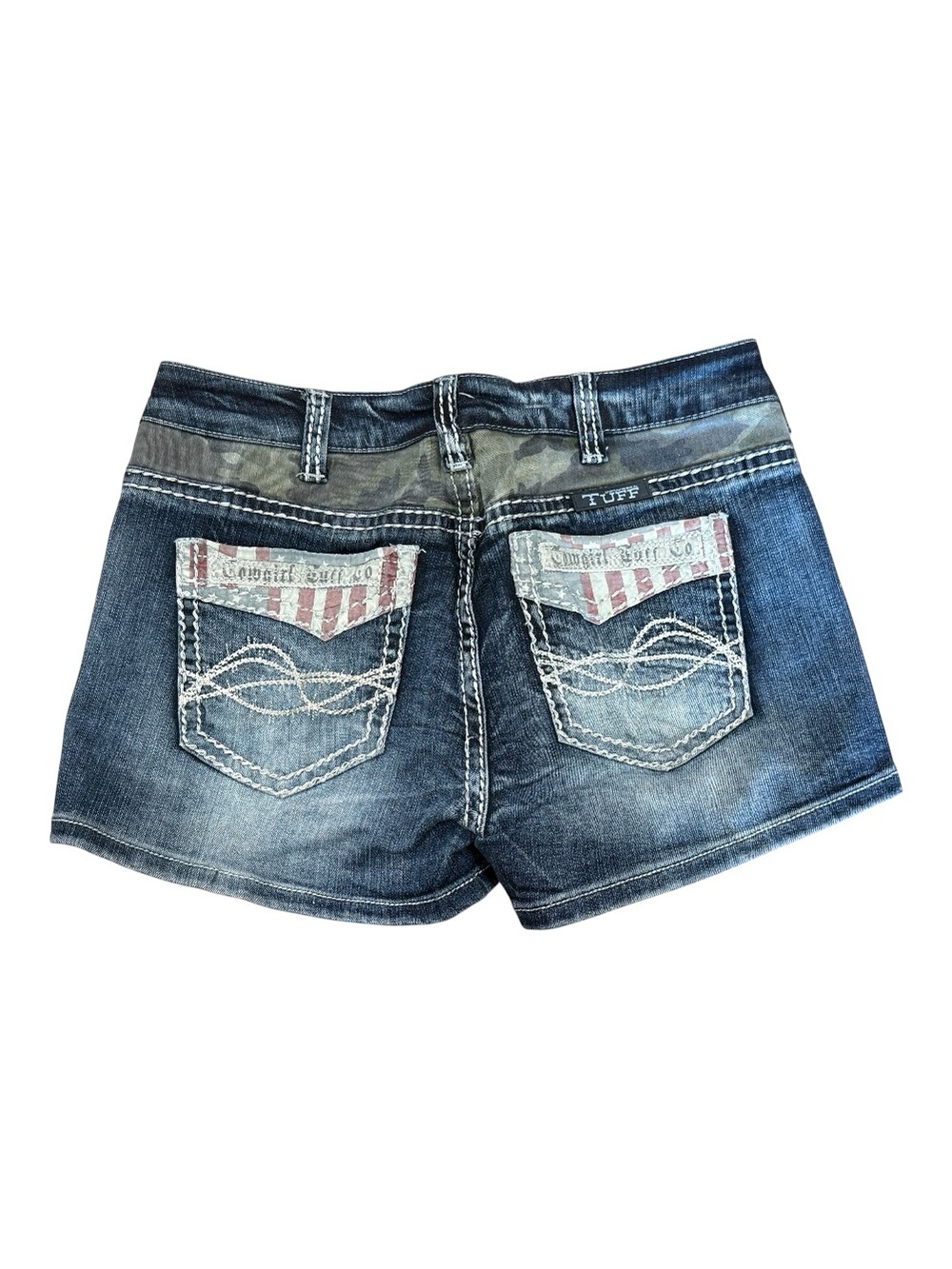 Denim Women's Blue Distressed Denim Shorts
